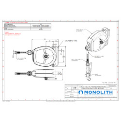 Душ выдвижной на катушке 5 м Monolith APOLLO SR000000017A