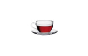 Чашка з блюдцем Pasabahce Basic 90 мл (97984)