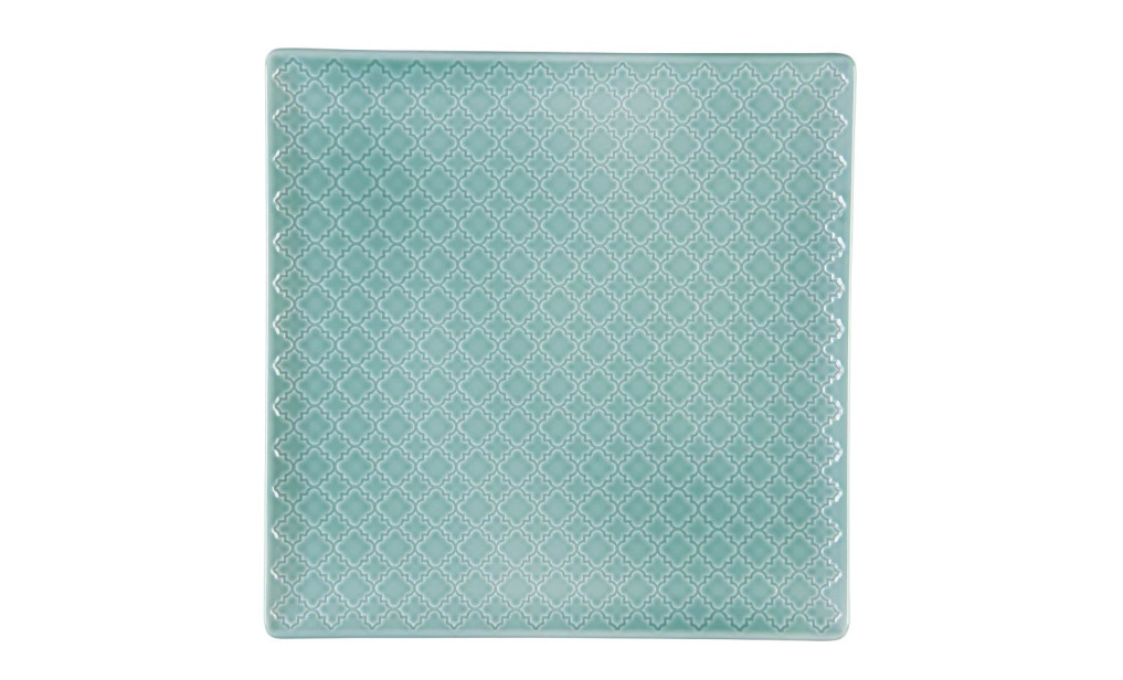Lubiana Marrakesz Turquoise Тарелка квадратная 255x255 мм