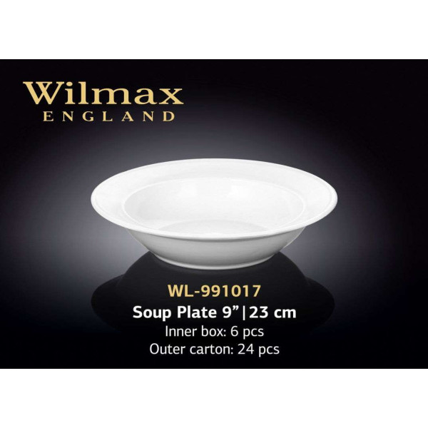 Wilmax Тарелка 1017 глубокая круглая 230 мм