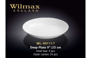 Wilmax Тарелка 1117 глубокая круглая 230 мм