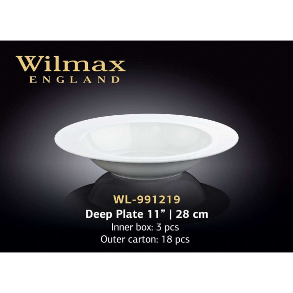 Wilmax Тарелка глубокая круглая 280 мм