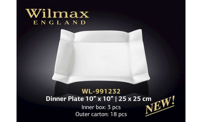 Wilmax Блюдо квадратне 250х250 мм