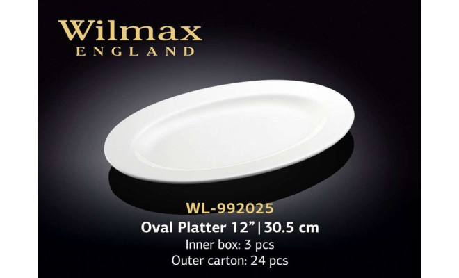 Wilmax Блюдо овальне з бортом 305 мм