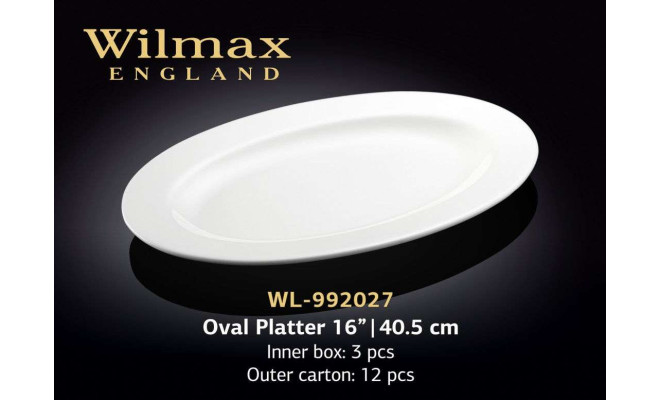 Wilmax Блюдо овальне з бортом 405 мм