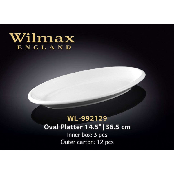 Wilmax Блюдо глубокое овальное 365 мм