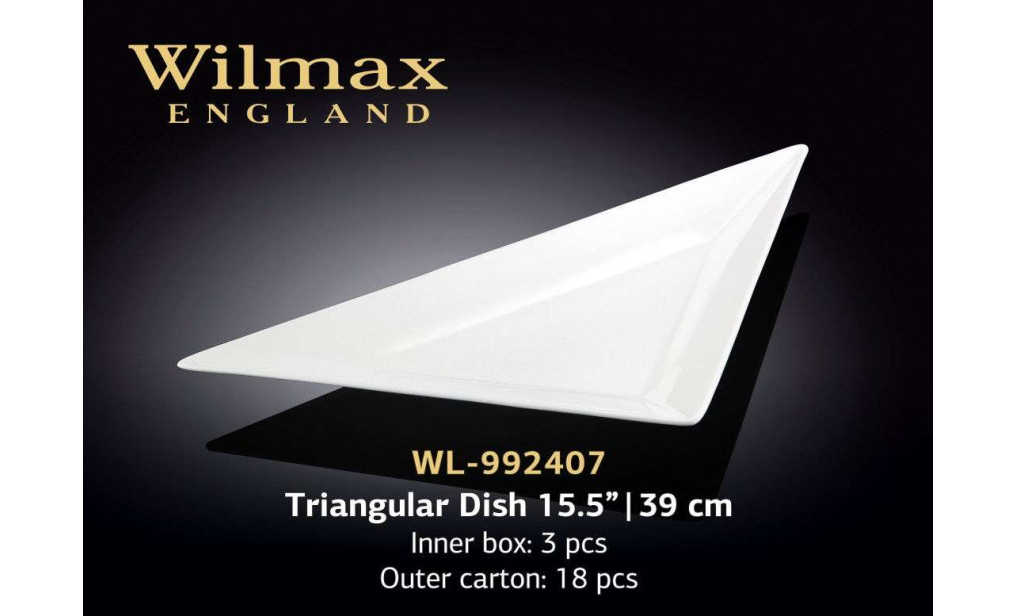 Wilmax Блюдо треугольное 390 мм