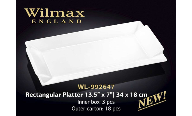 Wilmax Блюдо прямокутне 340х180 мм