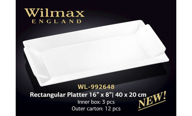 Wilmax Блюдо прямокутне 400х200 мм