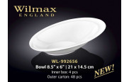 Wilmax Салатник скос 210х145 мм