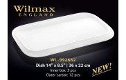 Wilmax Блюдо прямоугольное с полями 360х220 мм