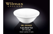 Wilmax Набір салатників 150 мм (4 шт) Color