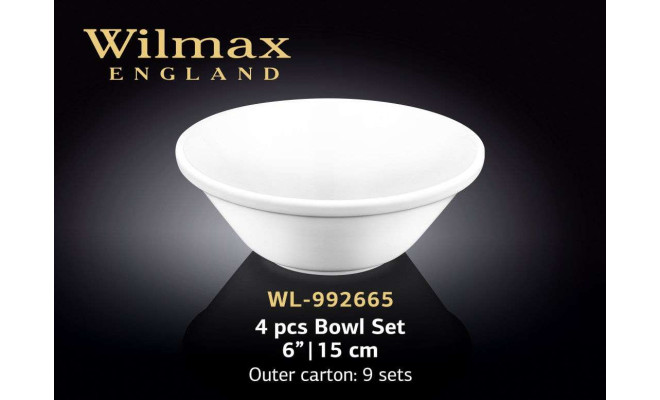 Wilmax Набір салатників 150 мм (4 шт) Color