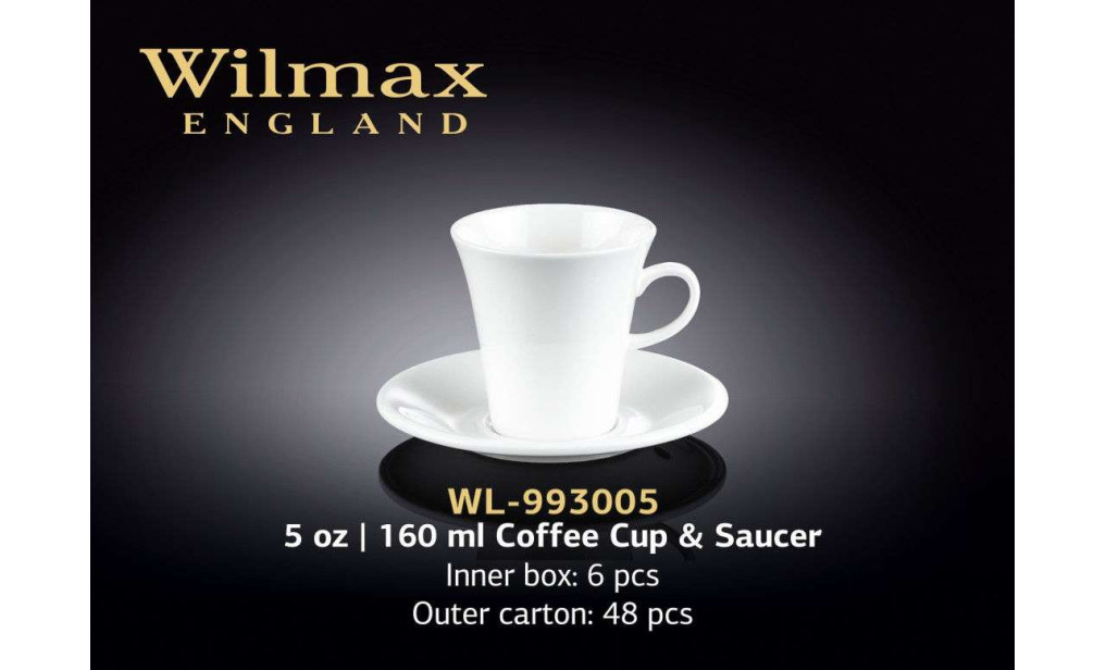 Wilmax Чашка кавова з блюдцем 160 мл