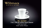 Wilmax Чашка кофейная с блюдцем 160 мл