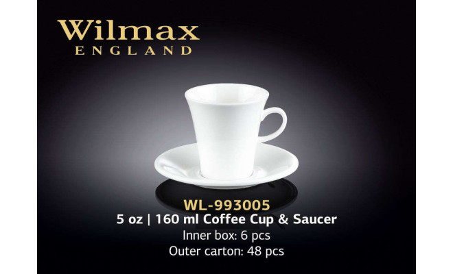 Wilmax Чашка кавова з блюдцем 160 мл