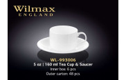 Wilmax Чашка чайна з блюдцем 160 мл