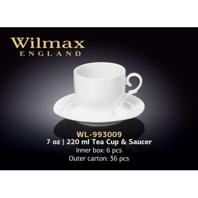 Купить Wilmax Чашка чайная с блюдцем 220 мл Color (в подарочной упаковке)