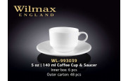 Wilmax Чашка кавова з блюдцем 140 мл