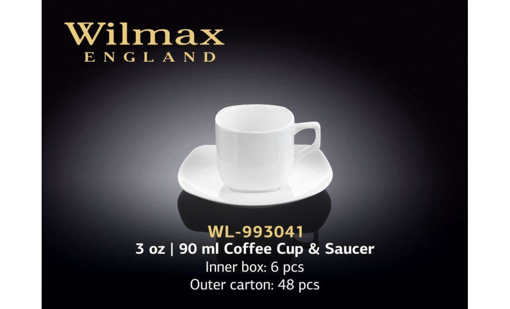 Wilmax Чашка кавова з блюдцем 90 мл Color (в  подарунковій упаковці)