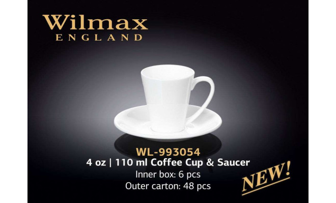 Wilmax Чашка кавова з блюдцем 110 мл