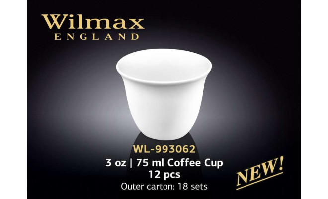 Wilmax Набір чашок кавових 75 мл (12 шт) Color