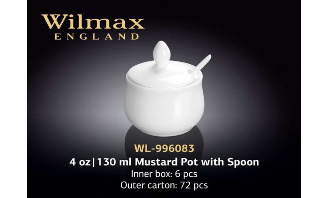 Wilmax Гірчичниця з ложкою 130 мл