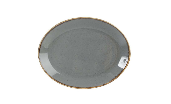 Porland Seasons Dark Gray Блюдо овальне 360 мм