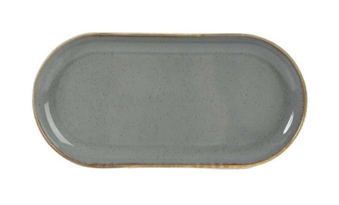 Porland Seasons Dark Gray Блюдо овальне 320 мм