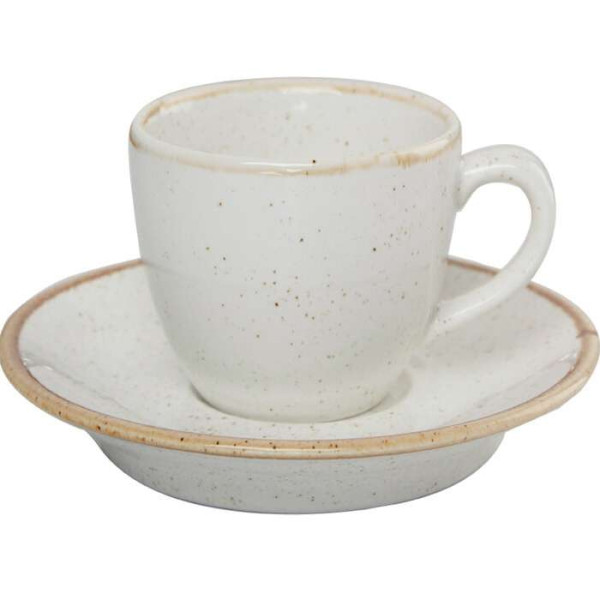 Porland Seasons Beige Чашка кавова 80 мл з блюдцем