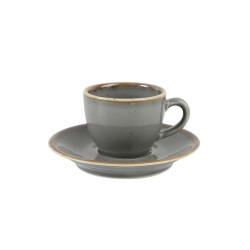 Porland Seasons Dark Gray Чашка кавова 80 мл з блюдцем 120 мм в наборі