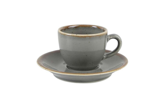 Porland Seasons Dark Gray Чашка кавова 80 мл з блюдцем 120 мм в наборі