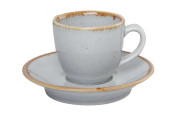 Porland Seasons Grey Чашка кофейная 80 мл с блюдцем 120 мм в наборе