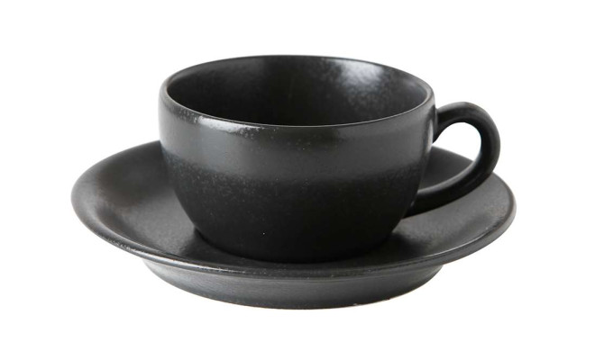 Porland Seasons Black Чашка чайна з блюдцем 200 мл
