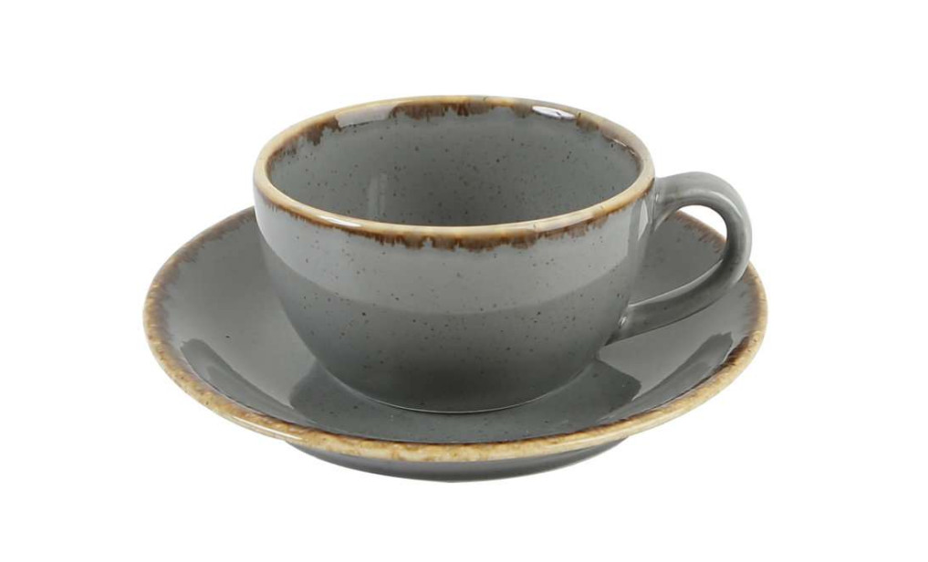Porland Seasons Dark Gray Чашка чайна з блюдцем 200 мл