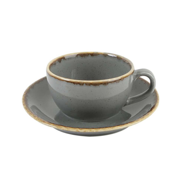Porland Seasons Dark Gray Чашка чайна з блюдцем 200 мл