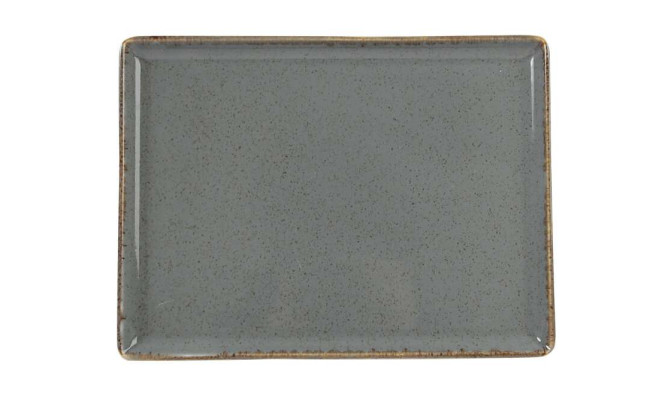 Porland Seasons Dark Gray Тарілка прямокутна 350x260 мм