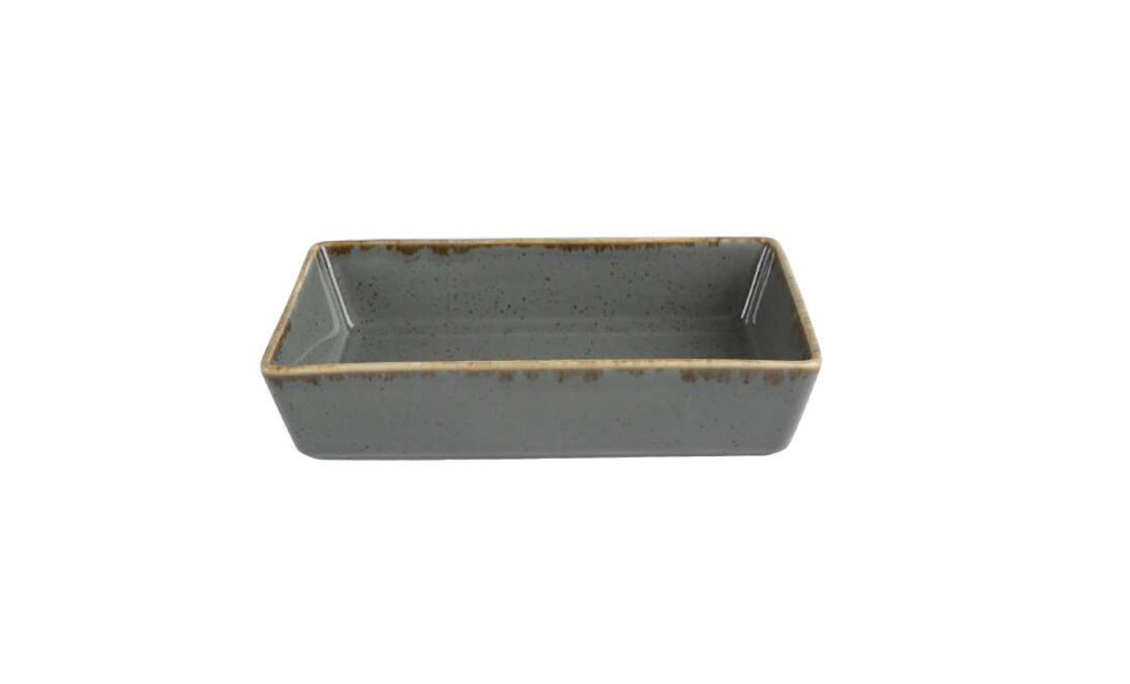 Porland Seasons Dark Gray Салатник прямокутний 160 мм