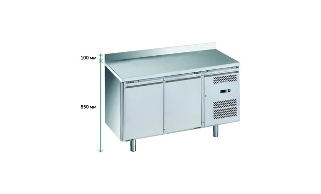 Стіл морозильний 2-х дверний з бортом Atelier А-GN2200BT