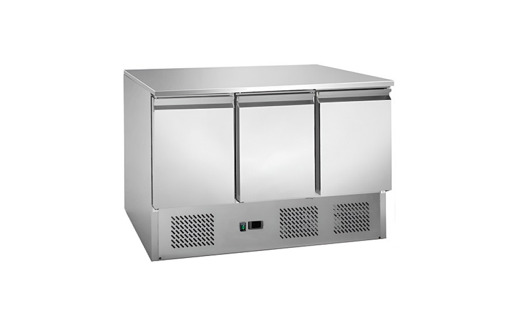 Стіл холодильний 3-х дверний Atelier А-S903 SS TOP, з нижнім агрегатом без борту