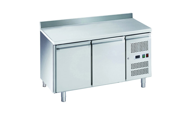 Стол холодильный 2-х дверный Atelier А-GN2200TN, с бортом
