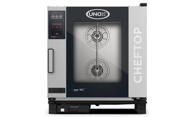 Пароконвектомат ChefTop One 7 рівнів GN1/1 інжекторний Unox XEVC-0711-E1LM, 750х783 мм, h-843 мм, 400 В, 11,7 кВт