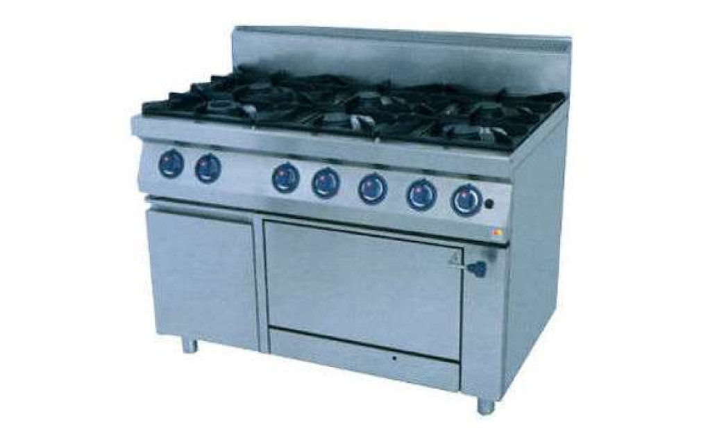 Плита газовая 6-и конфорочная с духовкой Kogast PS-T67/1-0