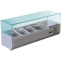 Витрина холодильная Cooleq VRX 1200/380 (3хGN 1/3 + 1xGN 1/2)