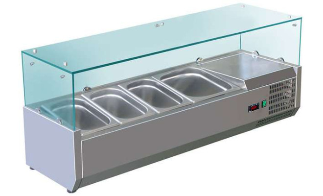 Вітрина холодильна Cooleq VRX 1200/380 (3хGN 1/3 + 1xGN 1/2)