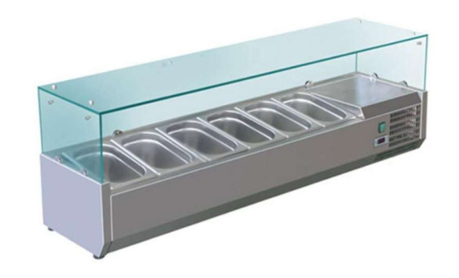 Вітрина холодильна Cooleq VRX 1500/380 (5хGN 1/3 + 1xGN 1/2)