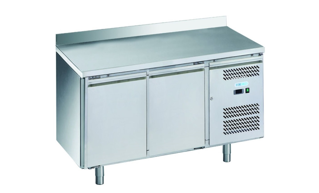 Стол холодильный 2-х дверный с бортом Forcold G-GN2200TN-FC