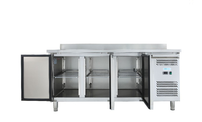 Стол морозильный 3-х дверный с бортом Forcold G-GN3200BT-FC