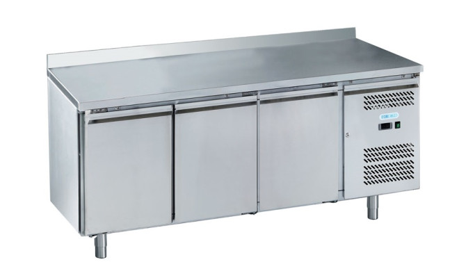 Стол морозильный 3-х дверный с бортом Forcold G-GN3200BT-FC