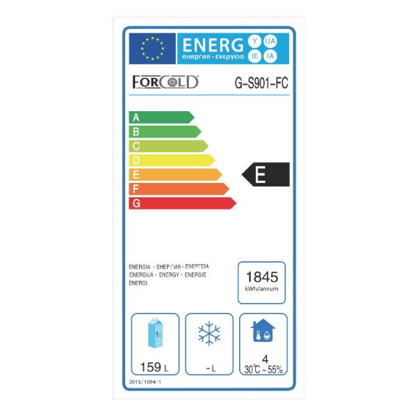 Стол холодильный 2-х дверный без борта Forcold G-S901-FC